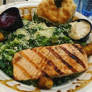 A completed, delicious, healthy meal